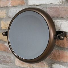 Round Copper Wall Mirror