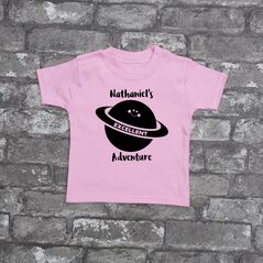 Pink Child's Space T Shirt