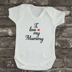 I Love My Mummy Baby Vest