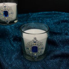 handpainted candle