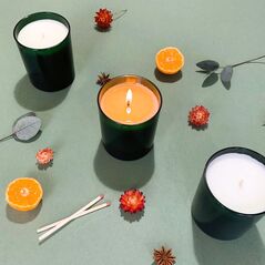 Ginger Lily Lake glass  candles