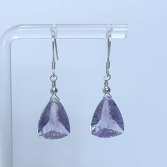 handmade amethyst earrings