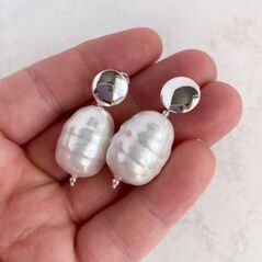 statement shell handmade earrings